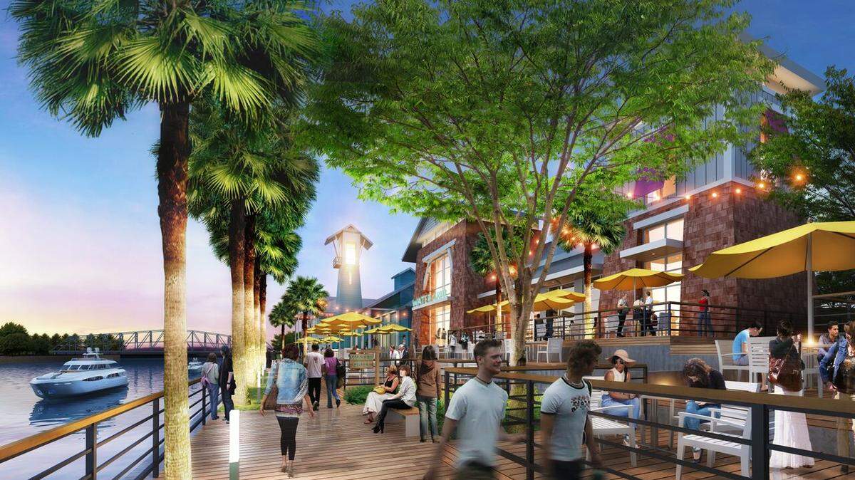Barefoot Landing, artist rendition