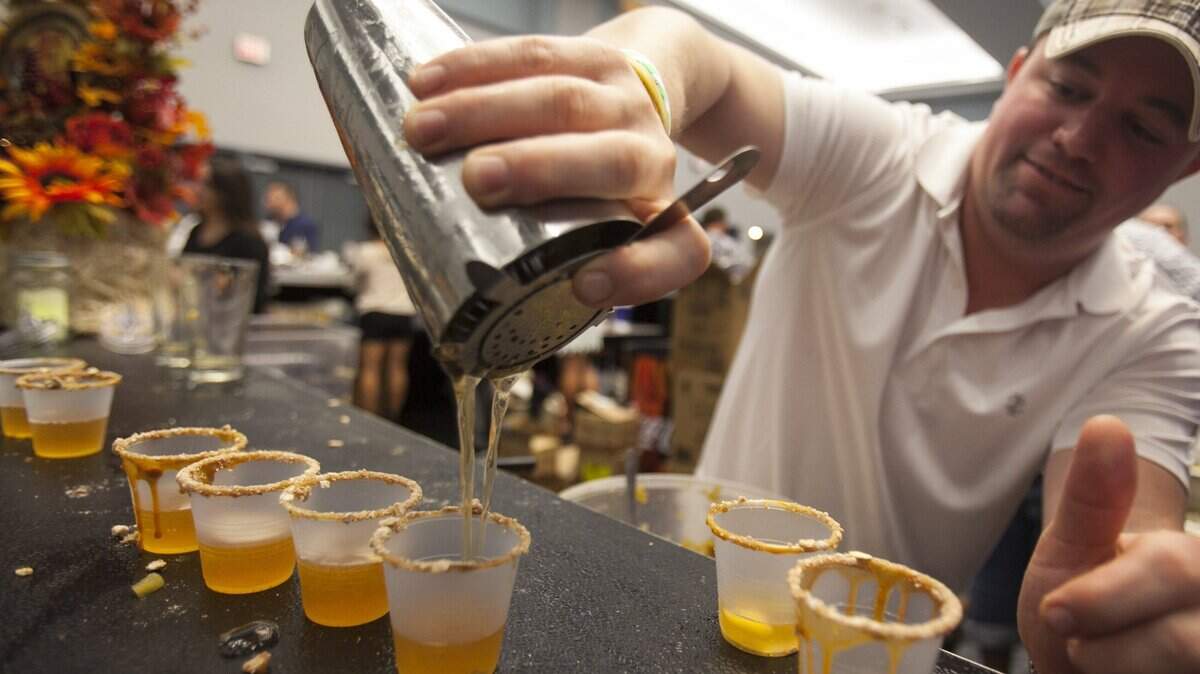 David Stebbins prepares Nina Cahill’s “Carolina Crumble” last year at the “Coastal Uncorked Food and Wine Festival,” during the “Chocolate Under The Moon” chocolate and moonshine mixology competition. The seventh annual “Coastal Uncorked” weekend will be at Broadway at the Beach, on 21st Avenue North in Myrtle Beach, starting with “Chocolate Under the Moon,” 6-9 p.m. Sept. 1; then Brews ’N the Beach,” with craft beer, 4-7 p.m. Sept. 2; and the “Grand Wine Tasting Event,” 1-4 p.m. Sept. 3. Tickets are sold in advance only, at www.coastaluncorked.com. More details at 843-626-9668.