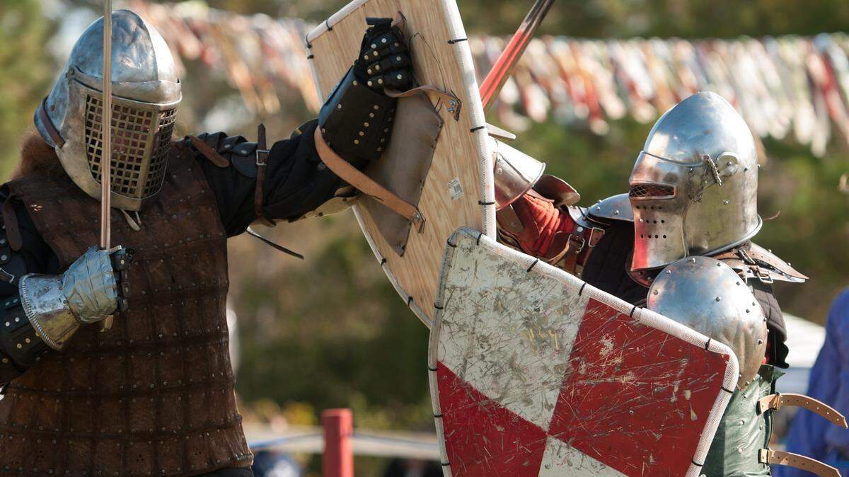 Participants battle at the Third annual Mythical & Medieval Fest of Myrtle Beach benefiting Caleb’s Dragonfly Dreams.