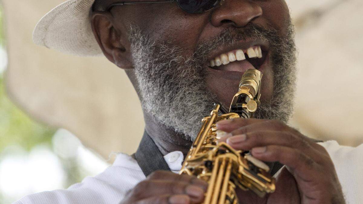 Tamir Mubarak plays multiple sets during the Myrtle Beach Jazz Festival. The music history of the Booker T. Washington community was revived on Saturday with the first Myrtle Beach Jazz Festival on Carver St. The event featured food, live music, local artist, and street dancing. Oct. 1, 2016.