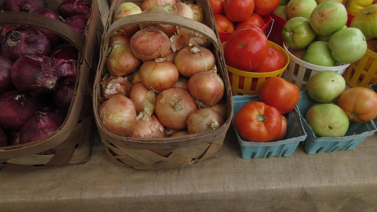 Fresh produce at an area farmer’s market.
