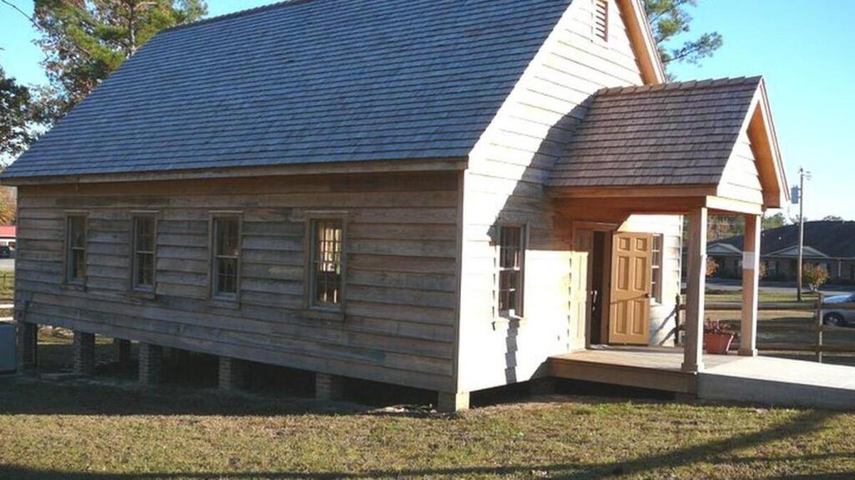 The church at Living History Farm, Conway.