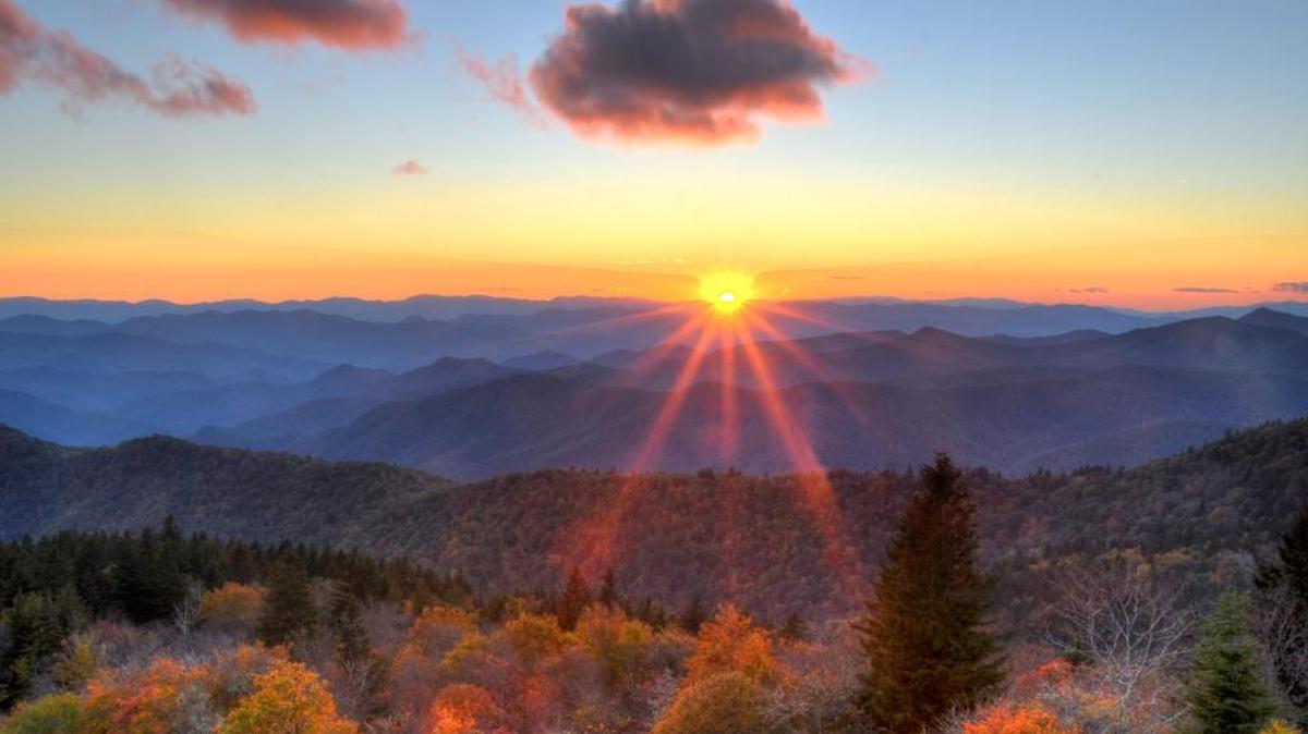 View over Blue Ridge Parkway