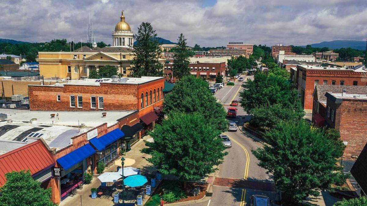 Aerial view of Hendersonville