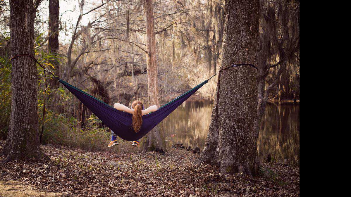 
Relax among the mossy trees in Lynches River County Park, south of Florence in Coward.
