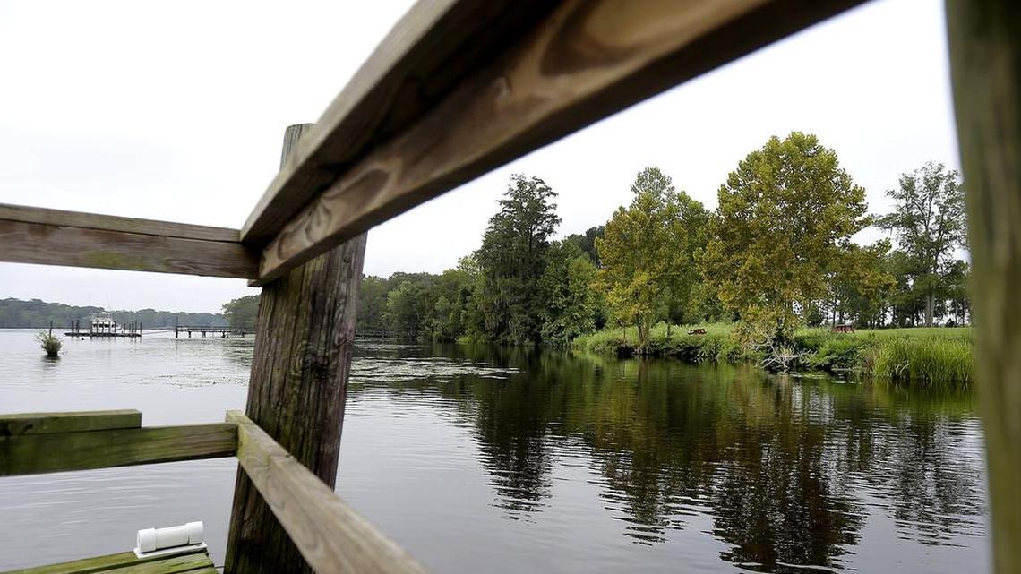 Between a private dock and Bucksport Marina is the site of the proposed marine industrial park in the Bucksport community of Horry County on Aug. 27. Economic developers would like to see a yacht manufacturer at the stie. Grand Strand business leaders hope construction will begin within a year on area once permitting is issued from the U.S. Army Corps of Engineers.