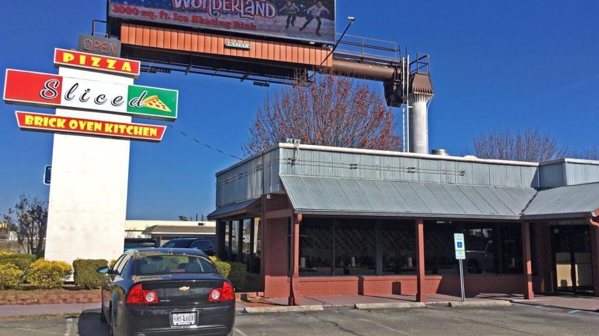 The new pizza place “Sliced.”