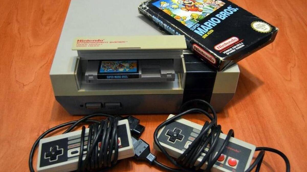 The original Nintendo Entertainment System was released in 1985. Emilio J. Rodríguez-Posada Flickr Read more here: http://www.thestate.com/news/nation-world/national/article113193878.html#storylink=cpy