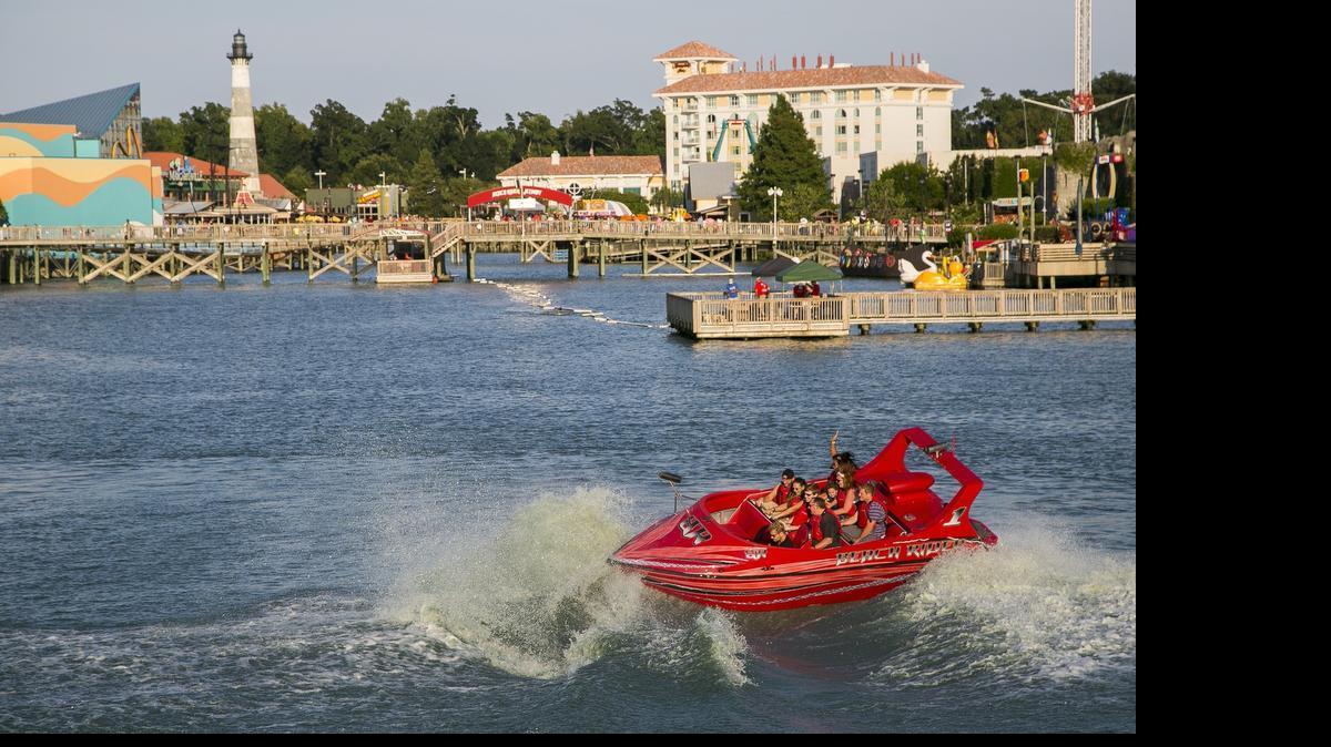 
Beach Rider Jet Boats are one of the many amusements available at Broadway at the Beach. 

