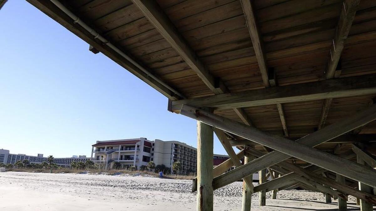 
Springmaid Beach Resort, seen here on Tuesday, Jan. 6, 2015, was sold for $40 million in December. The resort opened on 30 acres in 1948 for Springs Mills employees. Springs is a cotton mill that started in Lancaster. The cost of the rooms in 1948 was $2 a night or $1 a bed. Springmaid, which has been open to the public since 1953, is located at the south end of Ocean Boulevard in Myrtle Beach. The property abuts Myrtle Beach State Park.
