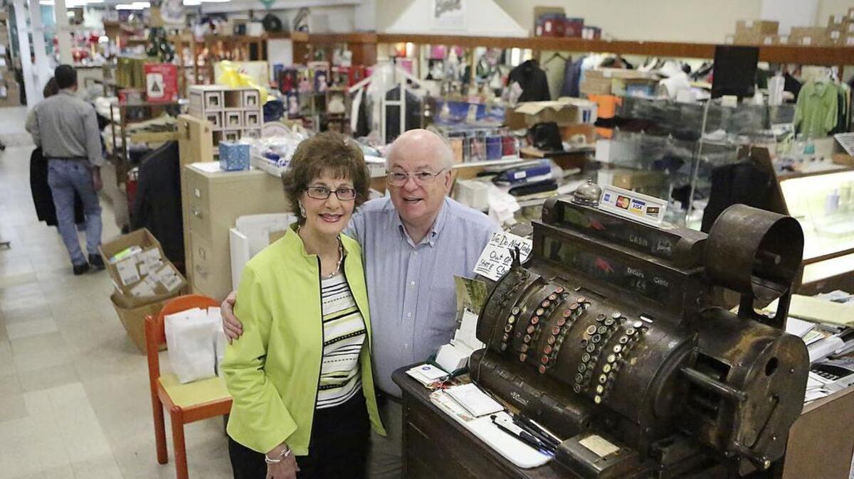 A cash register from 1908 still works at Abrams on Laurel Avenue in Conway on Wednesday. The store owners, Sam and Eileen Abrams, decided to close the store that has been in the family for three generations.