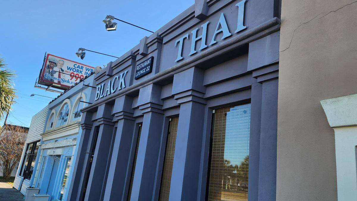 The Black Thai Restaurant and Lounge at 710 Main St. in Myrtle Beach. Nov. 29, 2022.