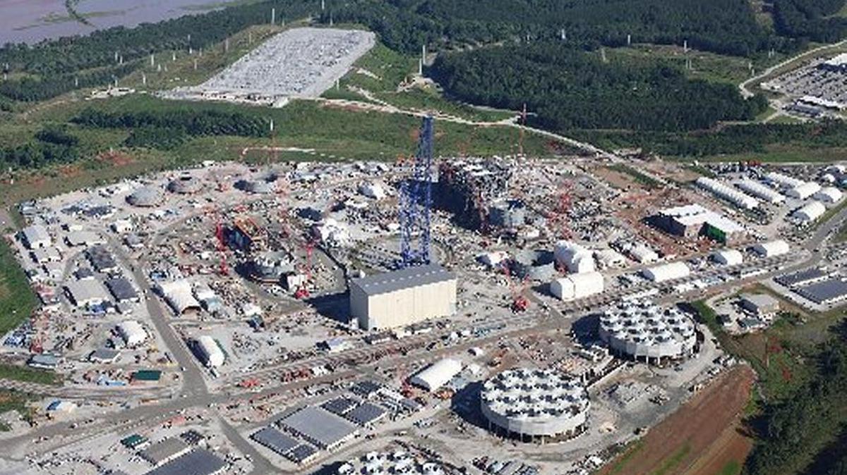 A recent photo of SCE&G/Santee Cooper's $14 billion nuclear expansion project in Fairfield County.