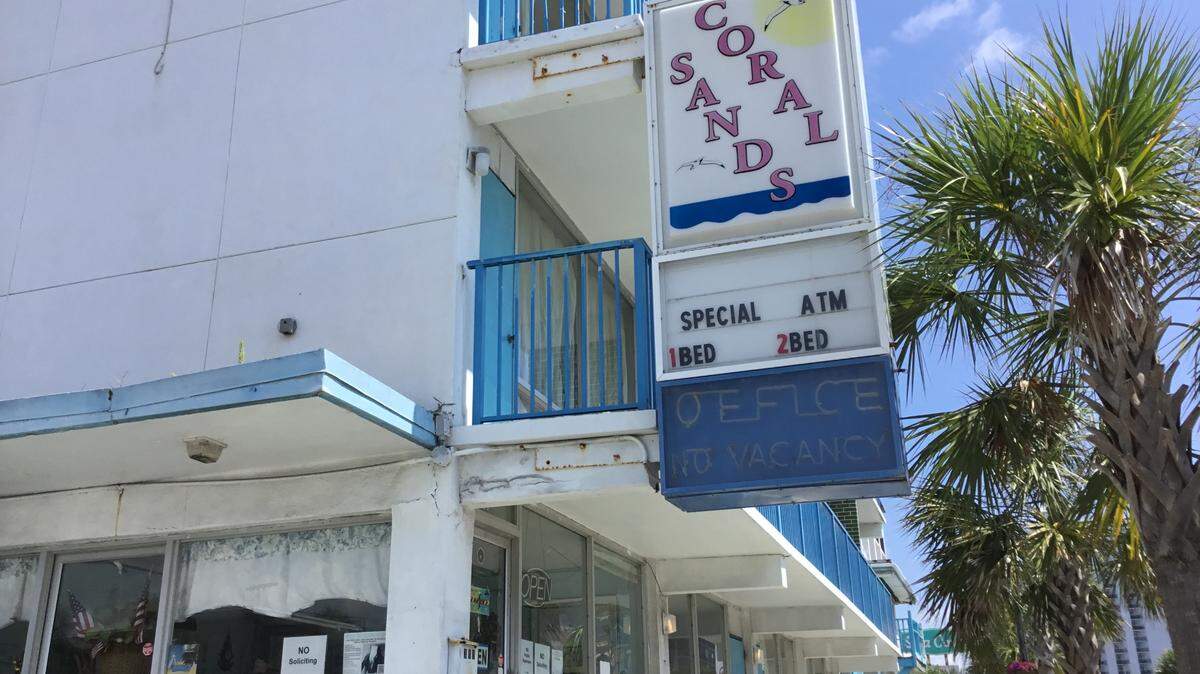 The Coral Sands and Sea Gypsy properties along N. Ocean Boulevard in Myrtle Beach have been on the market since August 2023