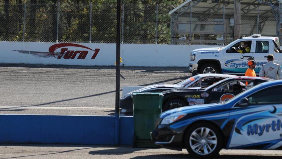 Drivers were qualifiying Saturday afternoon at Myrtle Beach Speedway, the day after local racecar driver Jackie Ward died after a crash in Turn 1 during a race at the Myrtle Beach Speedway Friday night. 11/11/2017.
