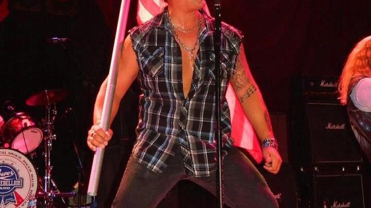 Eric Ness performs with Power Born Rebellion at the House of Blues in 2012.
