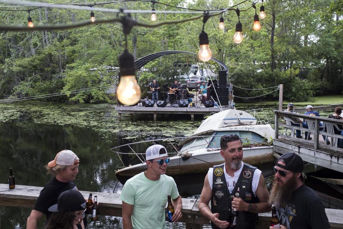 Myrtle Beach Bike Week kicked into high gear Murrells Inlet area venues on Friday evening. May 17, 2018.