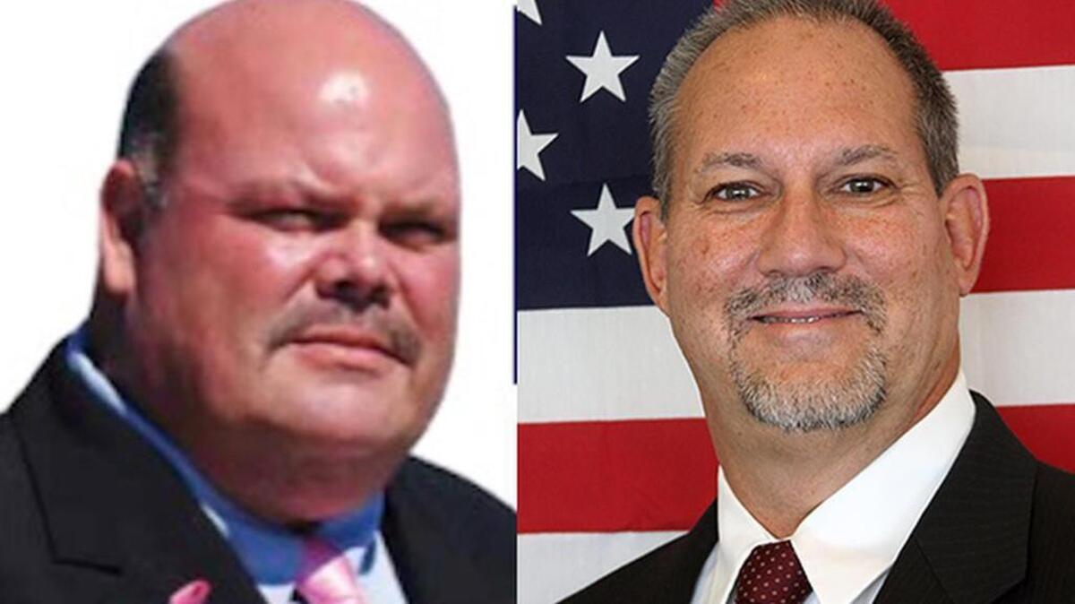 Bubba Owens, left, will face Bob Kelly in Tuesday’s runoff.