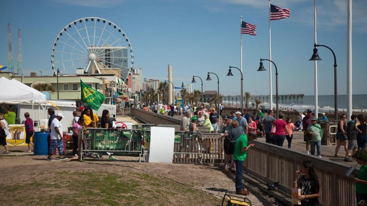 Ocean Boulevard goes green for St. Patrick's Day 2015. The festival won’t happen this year.