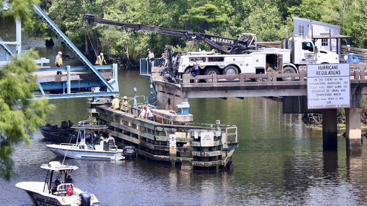 The Socastee Swing Bridge will remain closed to traffic for at least a week for repairs following Monday’s fatal collision. 23-year-old Demeatrius Chandler Jr. was killed after his car struck the bridge and plunged into the Intracoastal Waterway. Photo from June 12th.