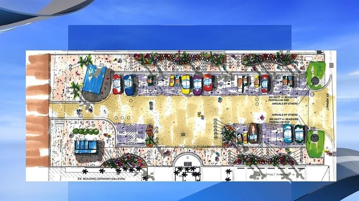 Graphic from North Myrtle Beach officials showing the planned changes to this area.