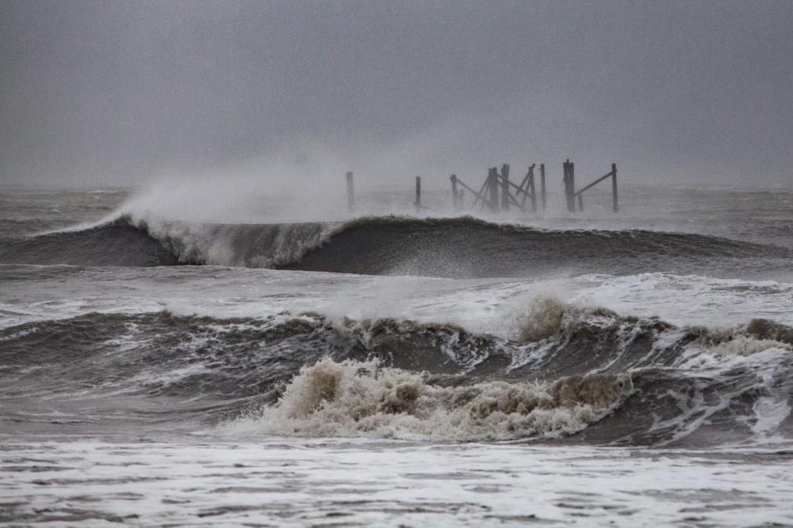 A significant portion of Springmaid Pier was lost as the eye of hurricane Matthew passed over the Grand Strand.