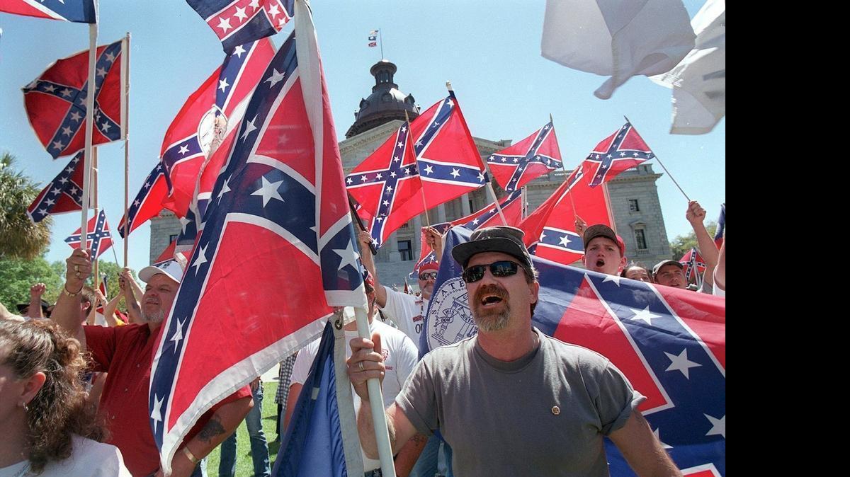 
Confederate battle flag supporters rally at the State Capitol in Columbia in this file photo.

