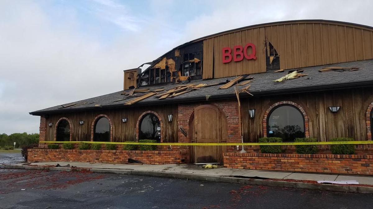 An overnight fire damaged True BBQ Myrtle Beach.