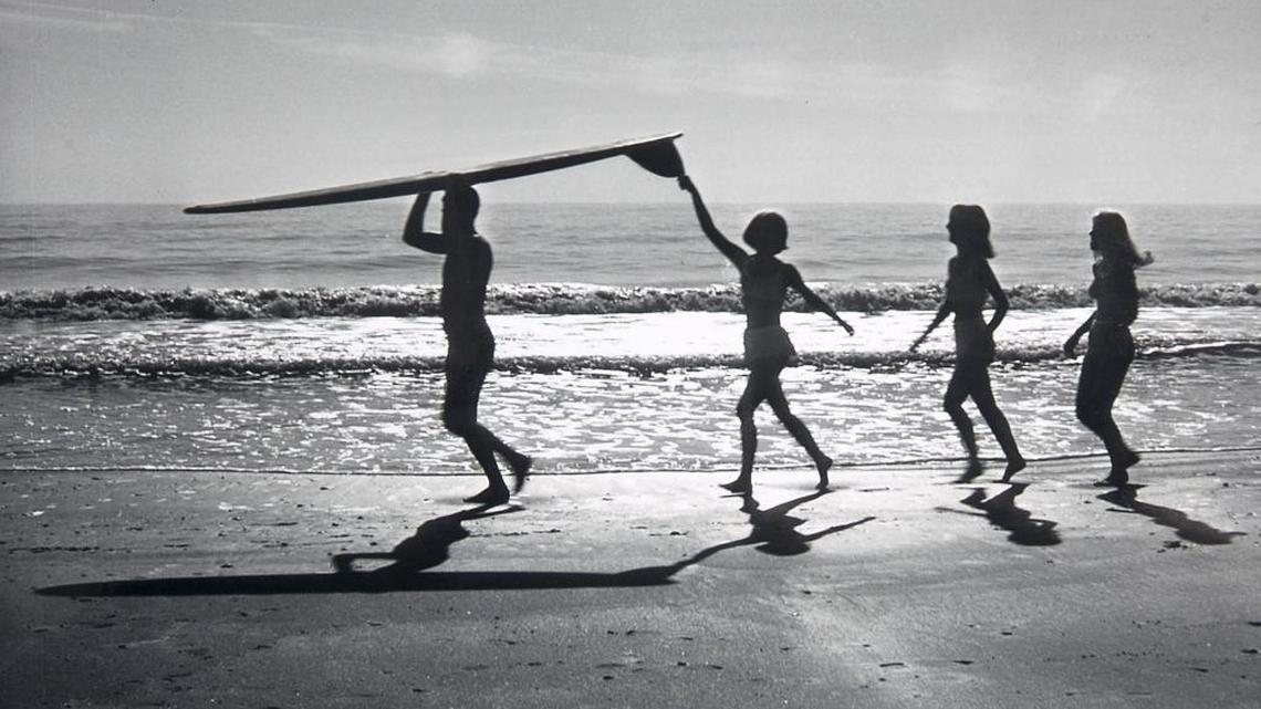 A mural of this photograph by Jack Thompson has been painted on the side of Thompson's gallery at 503 Ninth Avenue North at Nance Plaza in Myrtle Beach. The second figure in the photo, Ellen Land Taylor, will be at the Saturday event celebrating Nance Plaza.