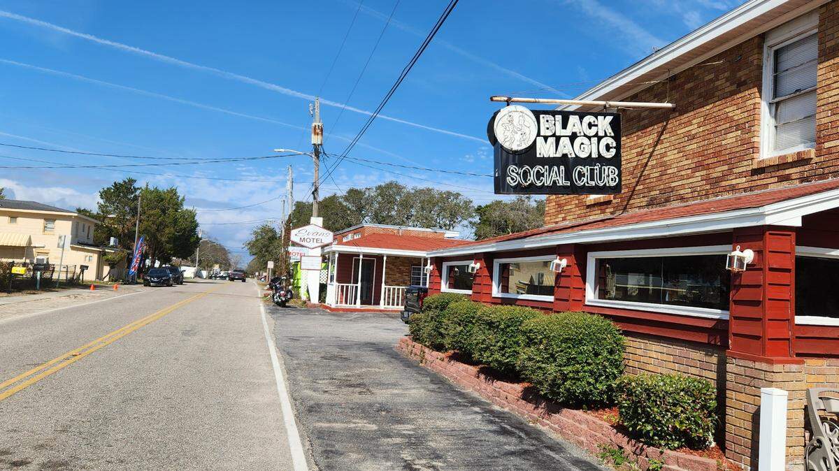 The Black Magic Social Club on 31st Ave. S in Atlantic Beach, SC remains is one of just a handful of businesses within the town’s four-block radius.