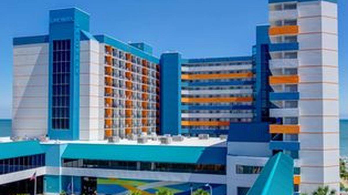 The Landmark Resort at 1501 S. Ocean Blvd. in Myrtle Beach features the city’s only enclosed pedestrian walkway. A second one could be added in 2025 with the opening of a new hotel.