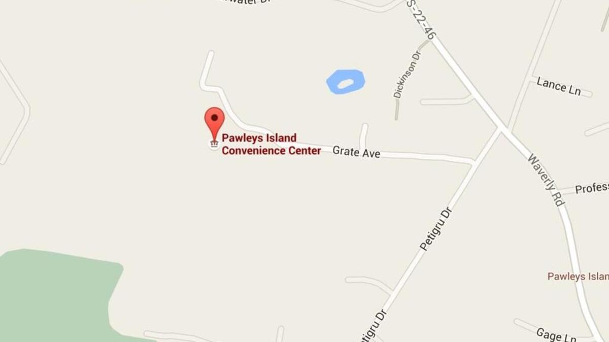 
The Pawleys Island Recycling Center on Grate Avenue.

