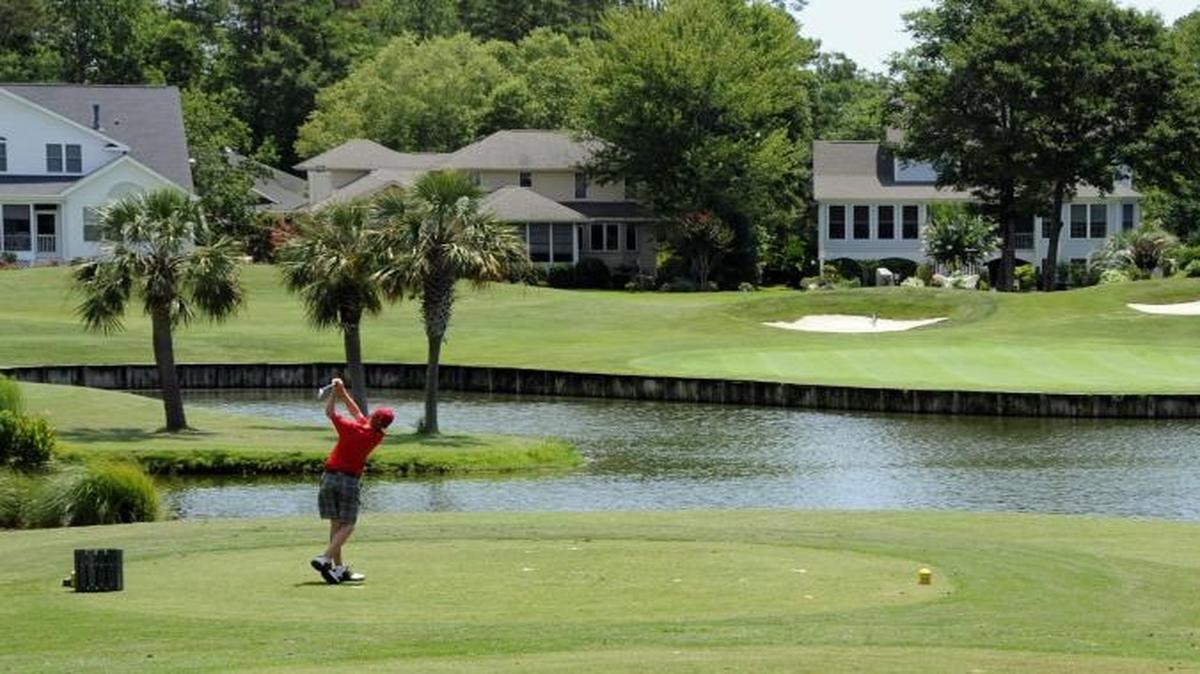 The fifth hole of the Jones Course at Sea Trail Golf Resort.