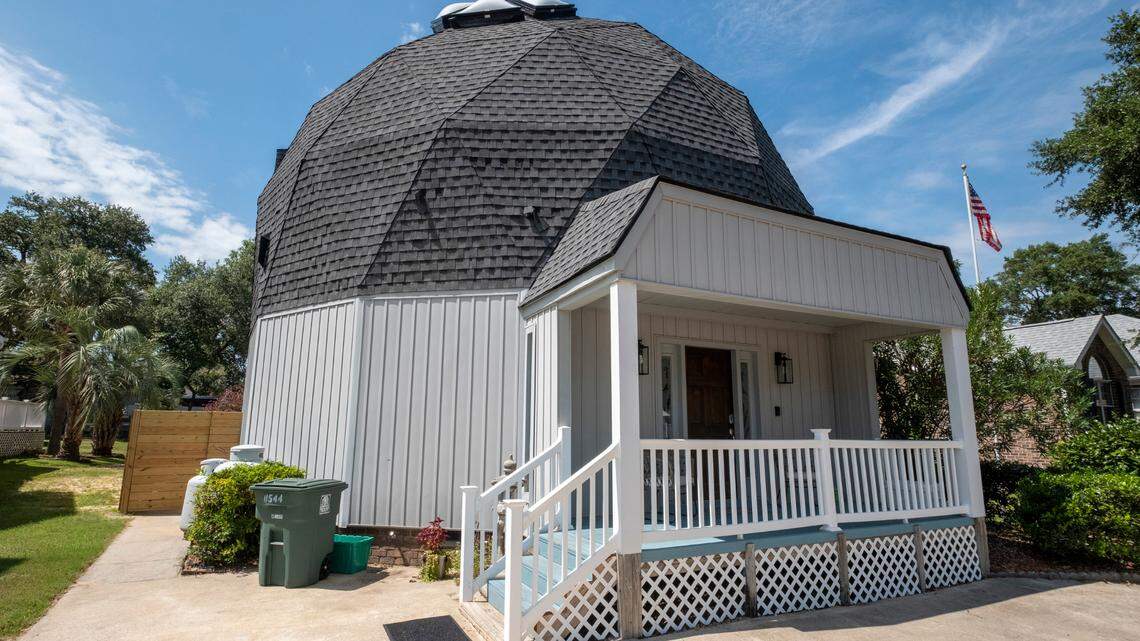 The domed architecture of this Airbnb vacation rental home in North Myrtle Beach make it one of the more unique offering in the Myrtle Beach area. Aug. 31, 2022.
