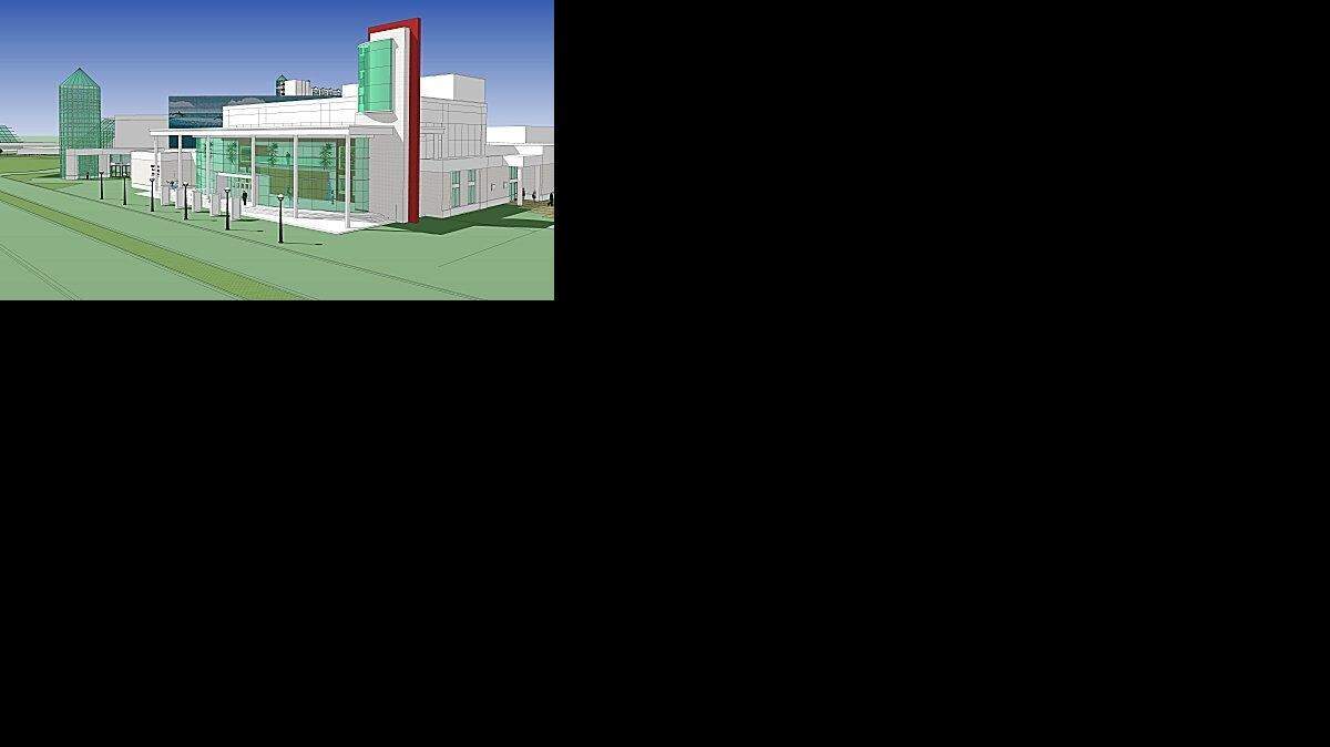 
Rendering of a performing arts center that would have been connected to the Myrtle Beach Convention Center. City Council has asked staff to study the impacts of constructing a free-standing center with an amphitheater.
