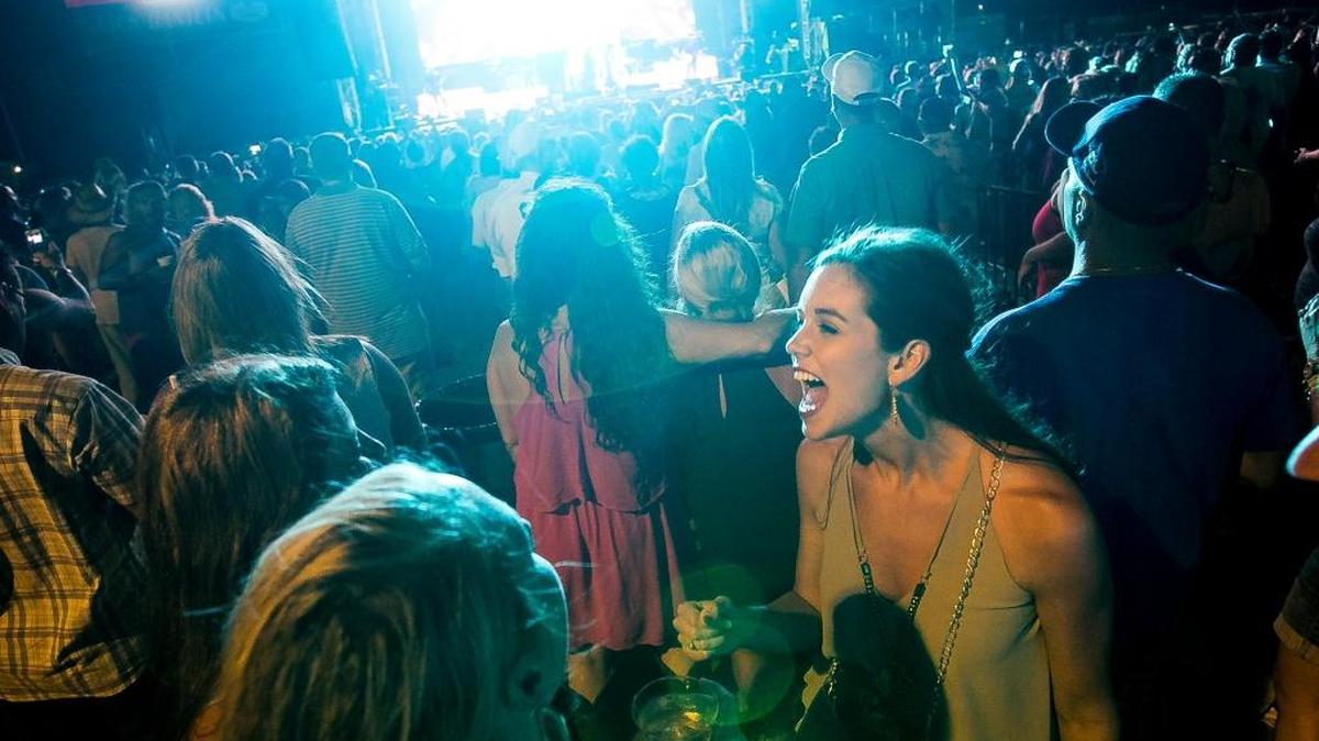 The crowd celebrates the arrival of Lady Antebellum and the final performance of the Carolina Country Music Fest June 7, 2015. Organizers for the second annual event have asked the city for $100,000 in accommodations tax funding to promote the event. City leaders are split on what to award the group after agreeing to give the for-profit event $108,000 in in-kind services.