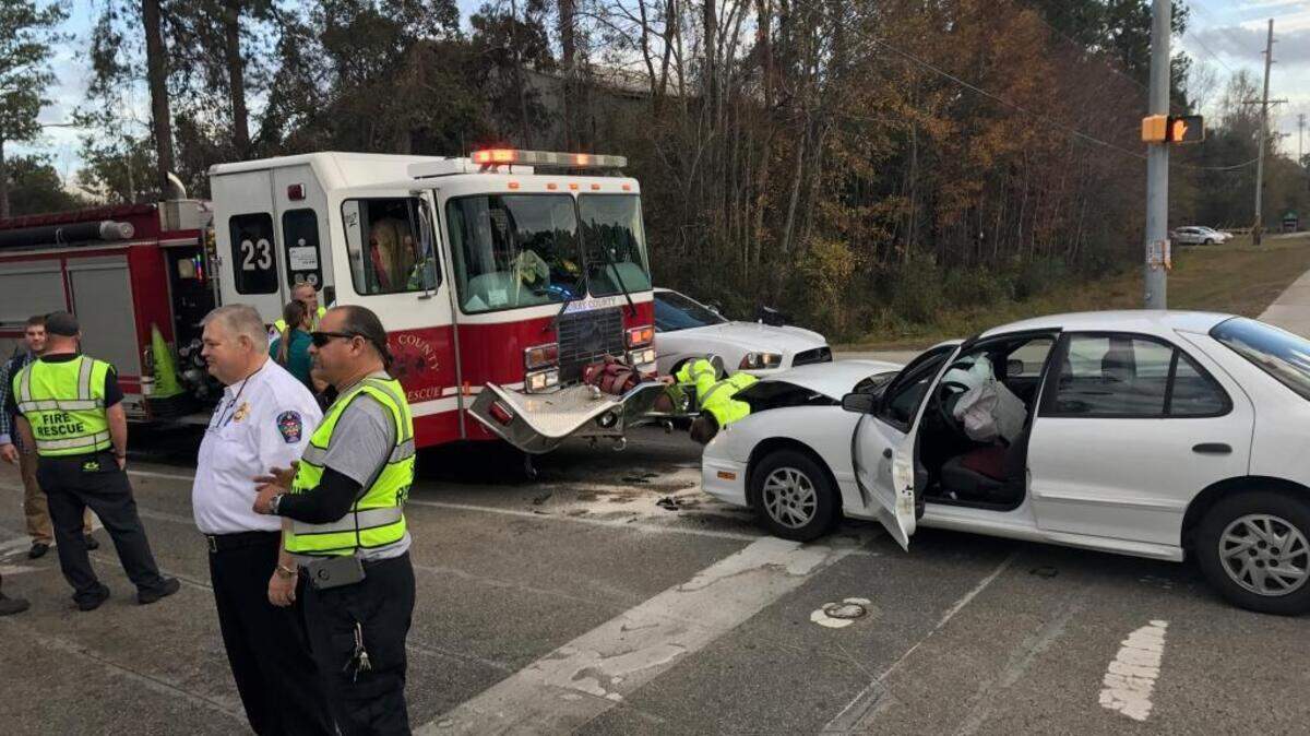 A fire truck was involved in a crash with a motor vehicle Tuesday afternoon.