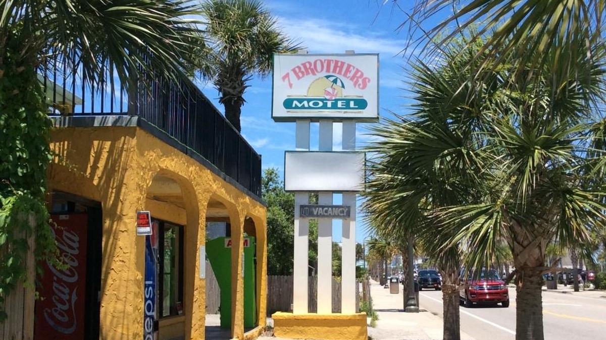 The 7 Brothers Motel on Ocean Boulevard was raided shortly after 11 a.m. Thursday.