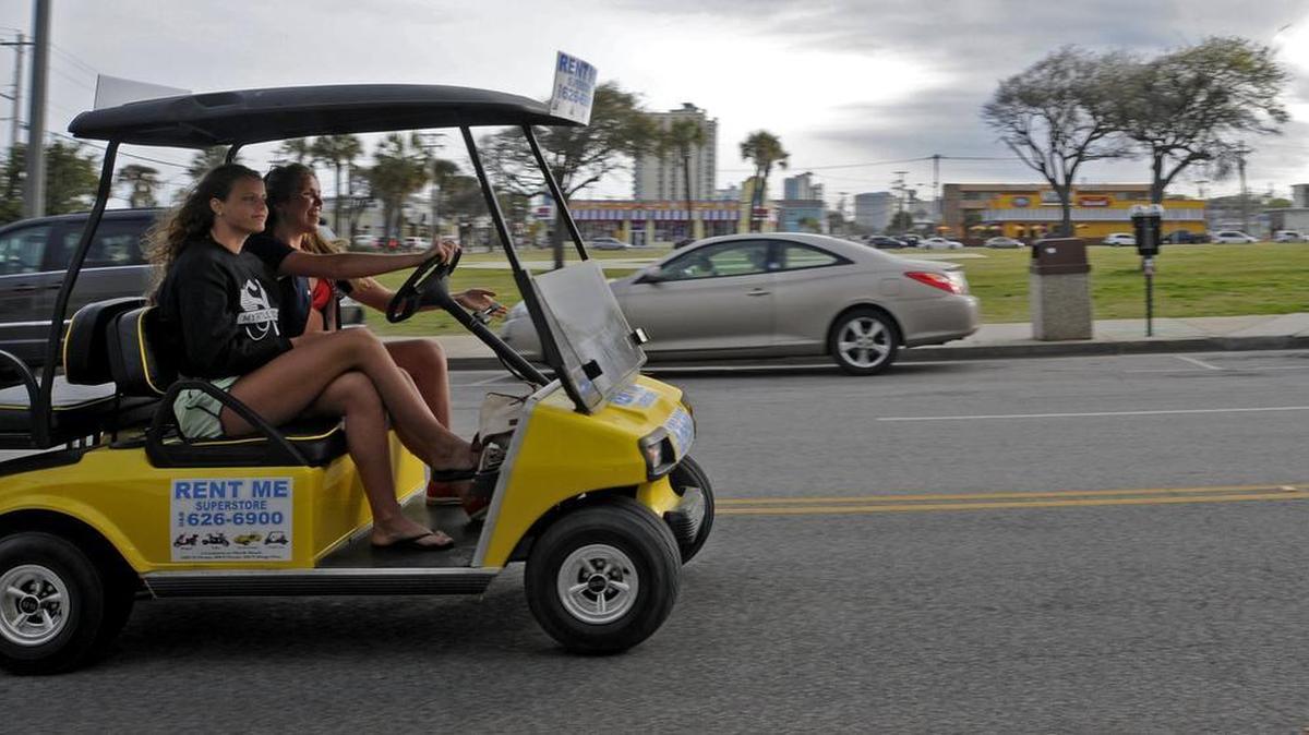 Golf carts will be prohibited from operating on Ocean Boulevard from 29th Avenue North to Kings Highway over the Memorial Day weekend, beginning at 12:01 a.m. Friday through Monday.