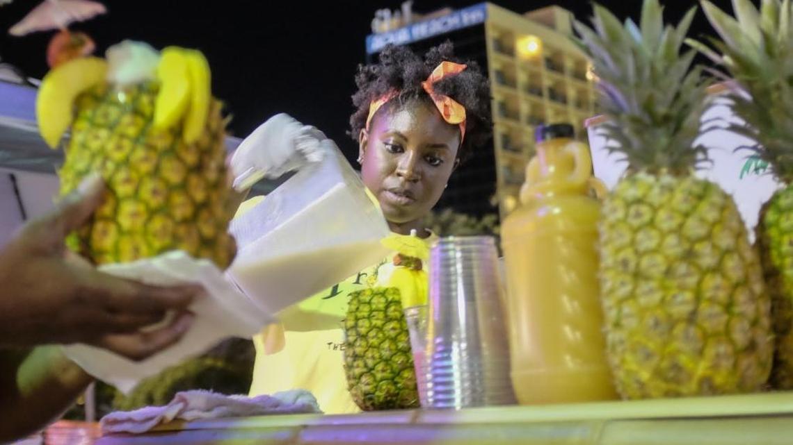 Pineapple drinks a hot commodity at Atlantic Beach Bikefest