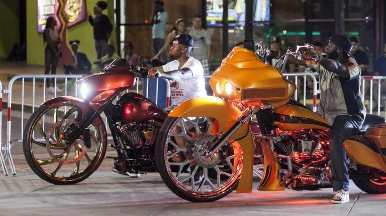 Bikefest along Ocean Boulevard in Myrtle Beach