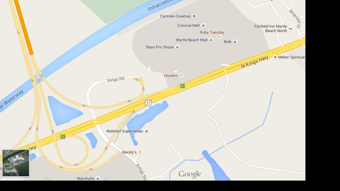 Update: One person dead after crash near Myrtle Beach Mall
