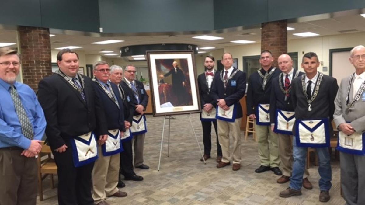 The picture starting from the left is principle John Washburn, Worshipful Master Greg Barsnica, Don Cox, Jim Jarrell, Reese Wesner, CJ McIIrath, Dave Harrell, Luis Saenz, Steve Kahn, Doug Wagoner, Billy Roberts.