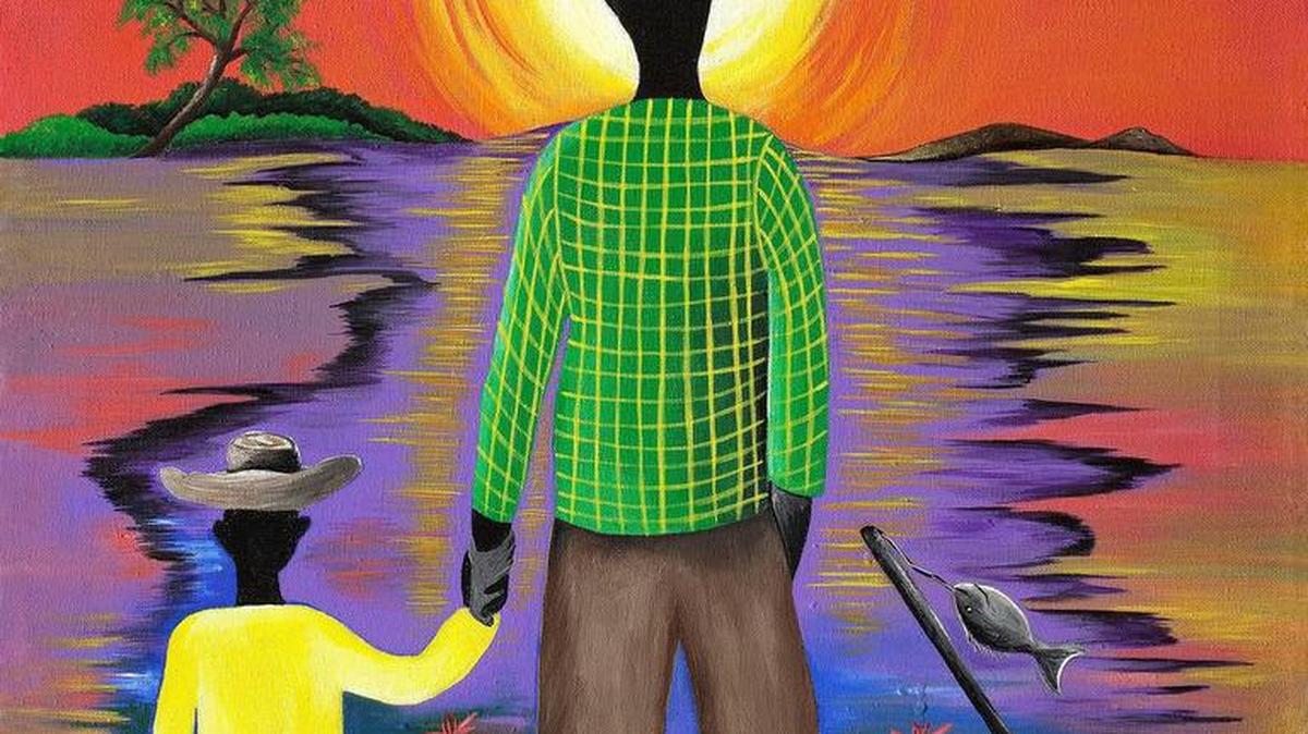 A painting by Patricia Sabree titled Son Raise.