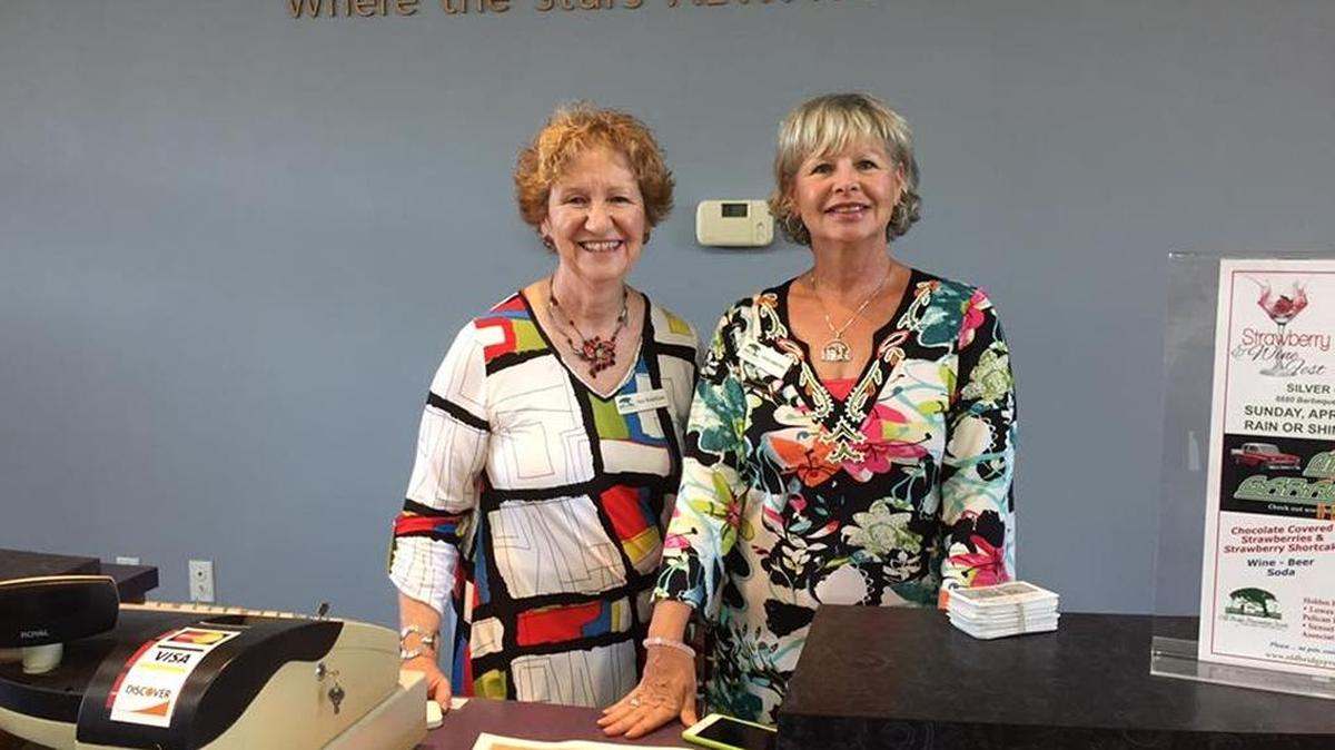 Ann Bokelman and Karen Dombrowski of the Old Bridge Preservation Society
