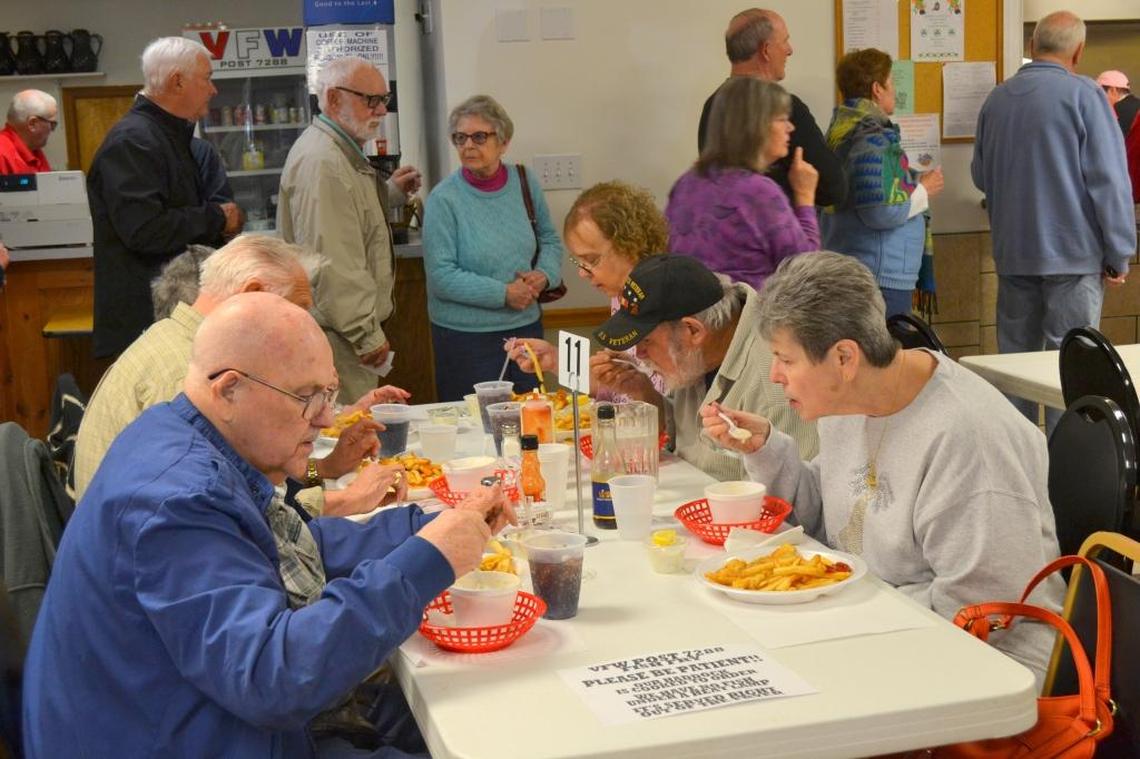 A Lenten fish fry dinner at VFW Calabash Post No. 7288. File photo.