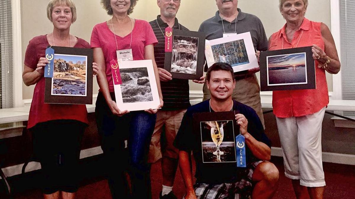 Leslie Nolan, Michelle Tinger, Fred Giese, Peter Paff, Irene Dowdy. Kneeling is Trevor McDonald.