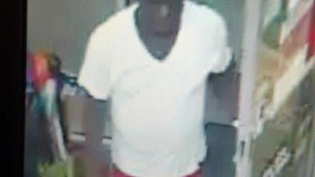 Surveillance photo of suspect wanted in connection with using stolen credit card at Conway Dollar General.