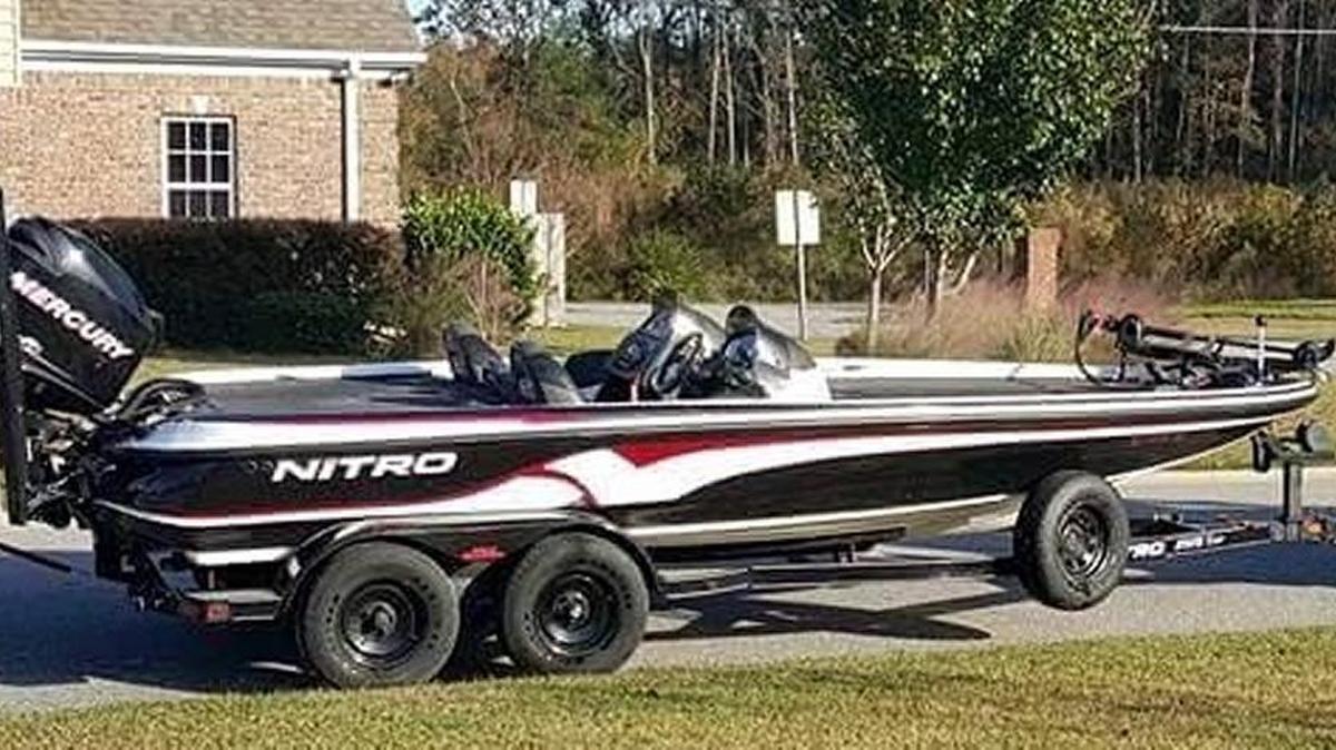 Conway police are looking for this trailer reportedly stolen from the Conway Marina on Saturday.