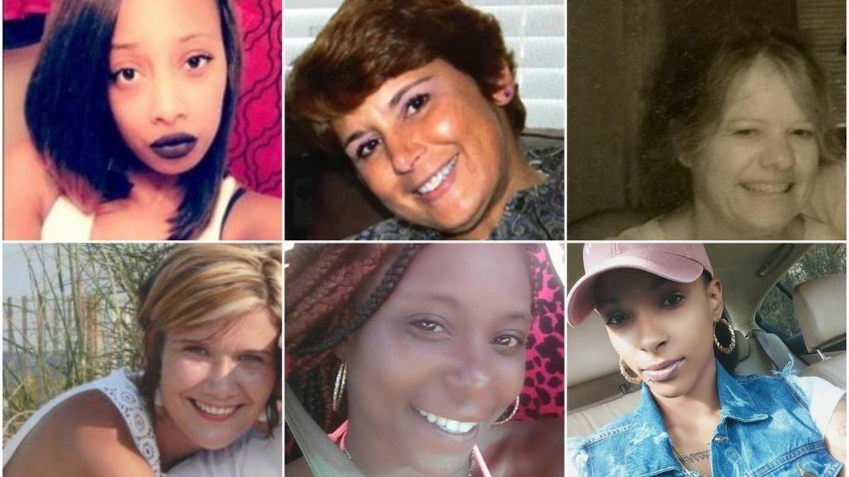 The six women that have allegedly been murdered by men in Horry County so far this year. Top row: Pictured left to right - Shemeria Smith, Donna Major, Linda McAllister. Bottom row: Pictured left to right - Katie Skeen, Latosha Lewis, Jadasia Myers.
